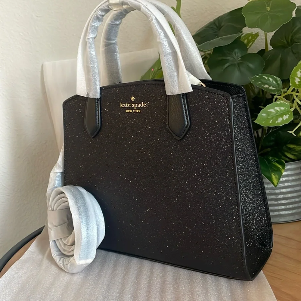 NEW, GLITTER TINSEL SATCHEL BAG - Picture 12 of 15